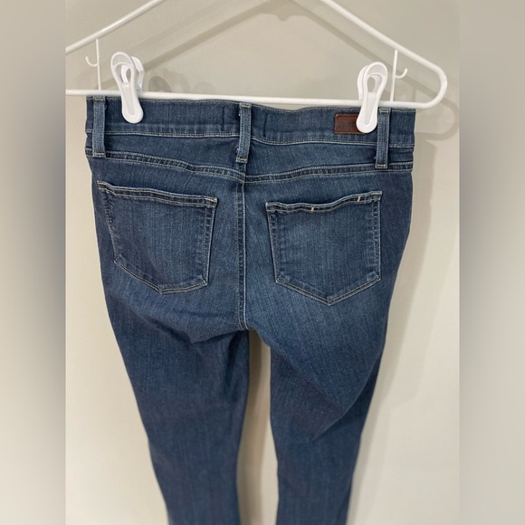 Paige Verdugo Ankle Distressed Dark Wash Maternity Jean - Size 24 - Picture 8 of 11